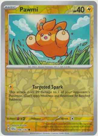 Pawmi - 056/142 - Common [sv07-056] [Reverse Holo]