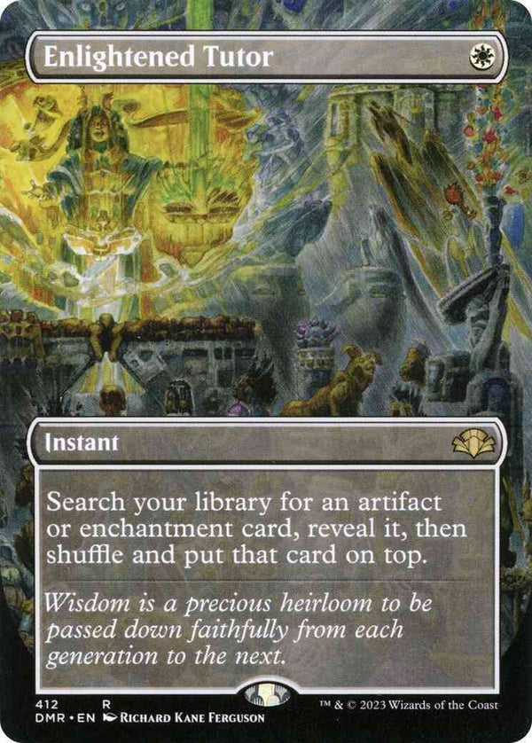 Enlightened Tutor [412] [Borderless] [Dominaria Remastered] [Non-Foil]