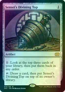Sensei's Divining Top [314] [Double Masters 2022] [Foil]