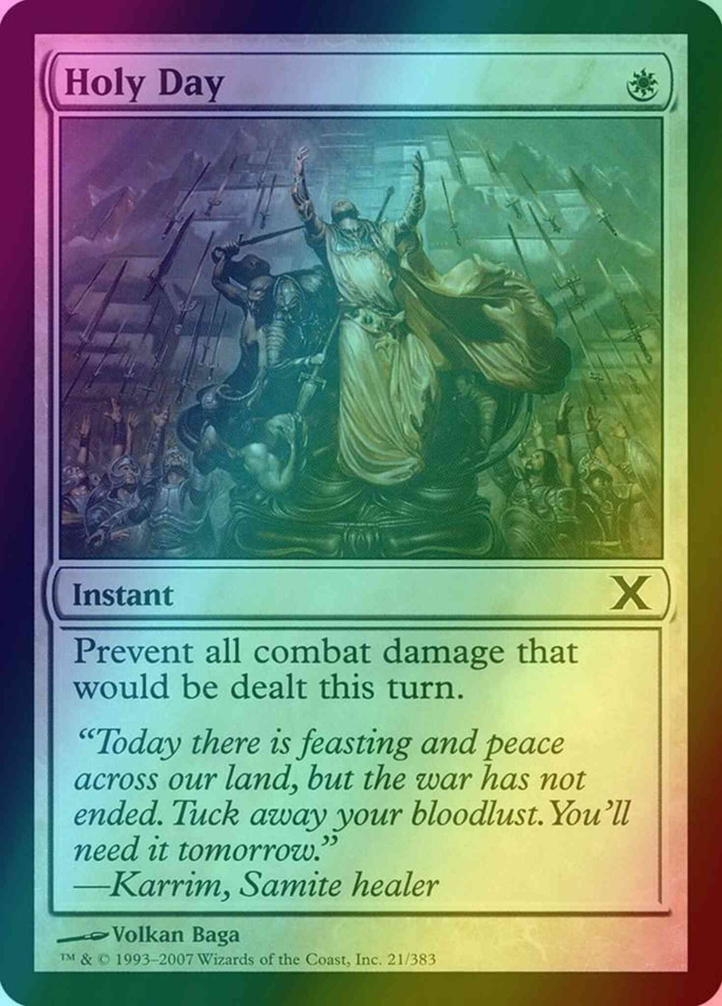 Holy Day [21] [Tenth Edition] [Foil]