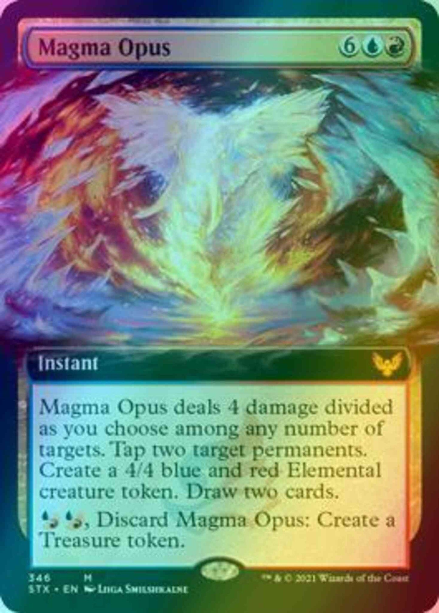 Magma Opus [346] [Extended Art] [Strixhaven: School of Mages] [Foil]