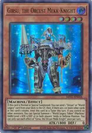 Girsu, the Orcust Mekk-Knight - MP21-EN056 - Ultra Rare - 1st Edition