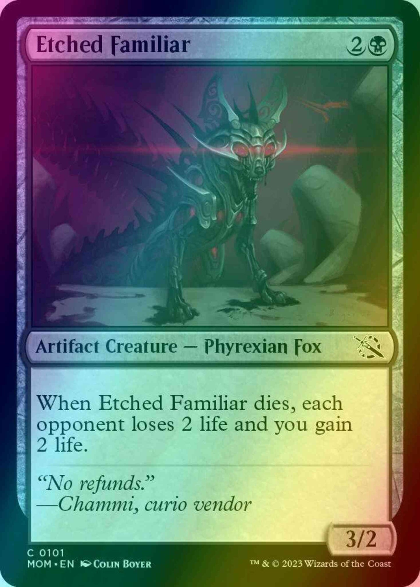 Etched Familiar [101] [March of the Machine] [Foil]