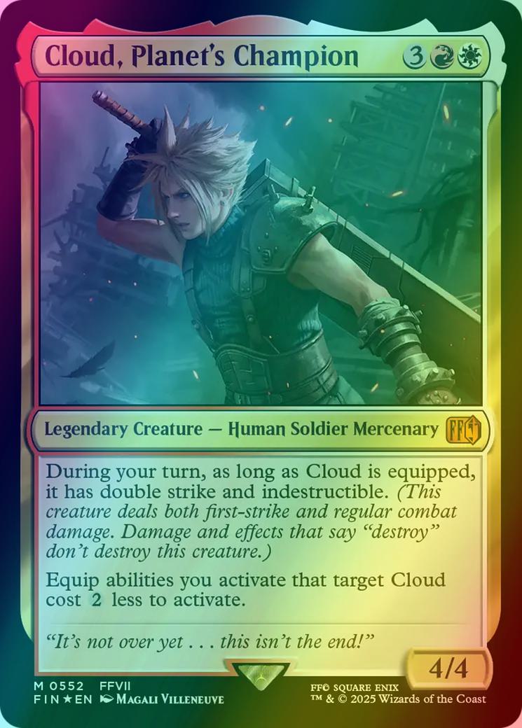 Cloud, Planet's Champion [552] [Starter Deck Exclusive] [FINAL FANTASY] [Foil]