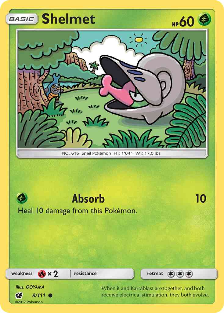 Shelmet - 8/111 - Common [sm4-8] [Reverse Holo]