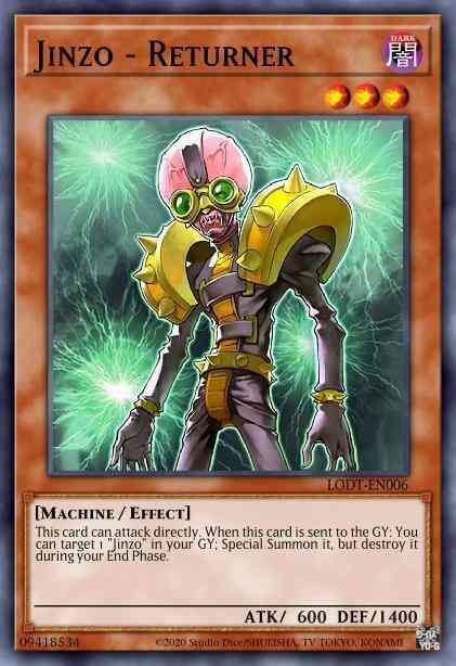 Jinzo - Returner - LODT-EN006 - Rare - 1st Edition
