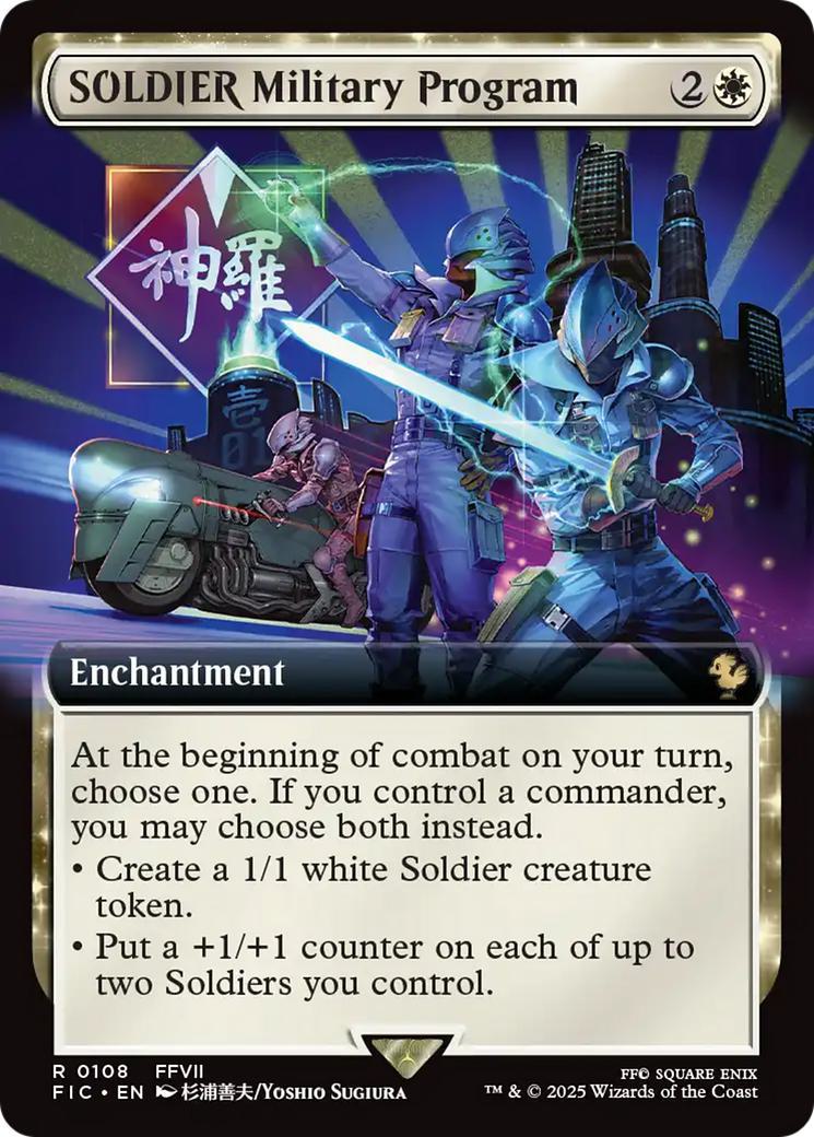 SOLDIER Military Program [108] [Extended Art] [FINAL FANTASY: Commander] [Non-Foil]