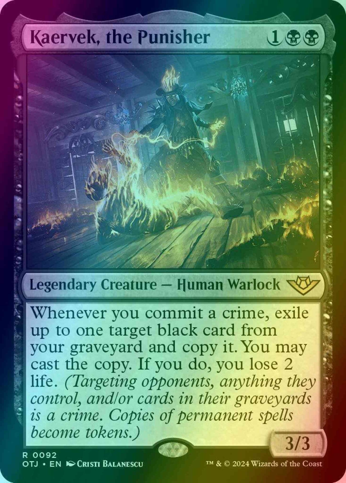 Kaervek, the Punisher [92] [Outlaws of Thunder Junction] [Foil]