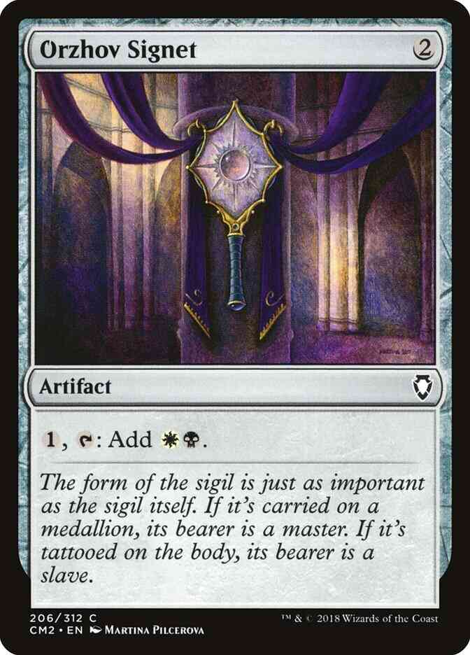 Orzhov Signet [206] [Commander Anthology Volume II] [Non-Foil]