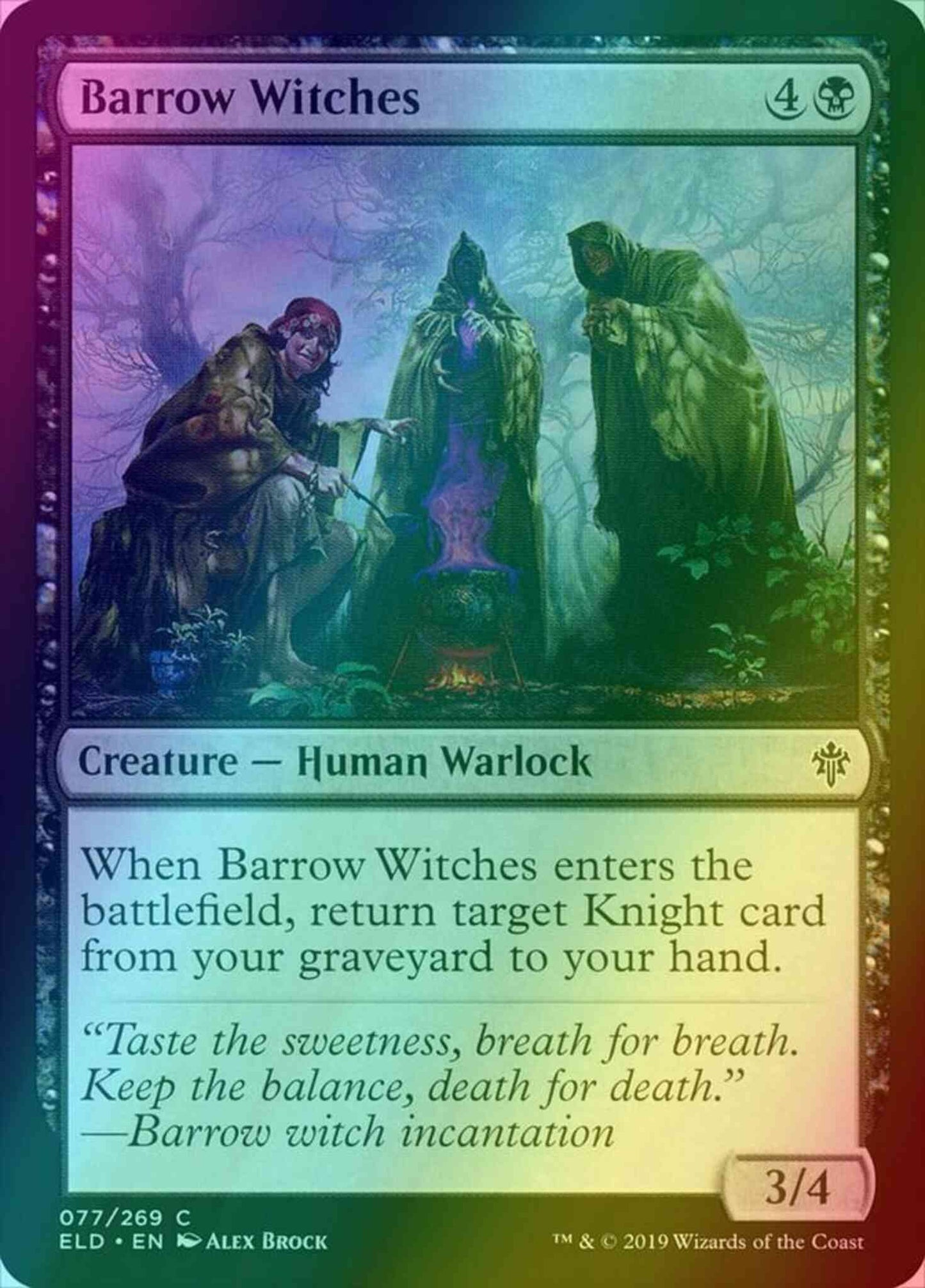 Barrow Witches [77] [Throne of Eldraine] [Foil]