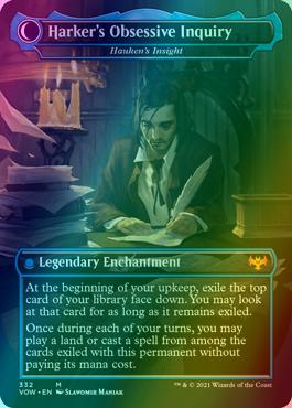 Jonathan Harker // Harker's Obsessive Inquiry - Jacob Hauken, Inspector // Hauken's Insight [332] [Dracula Series] [Innistrad: Crimson Vow] [Foil]