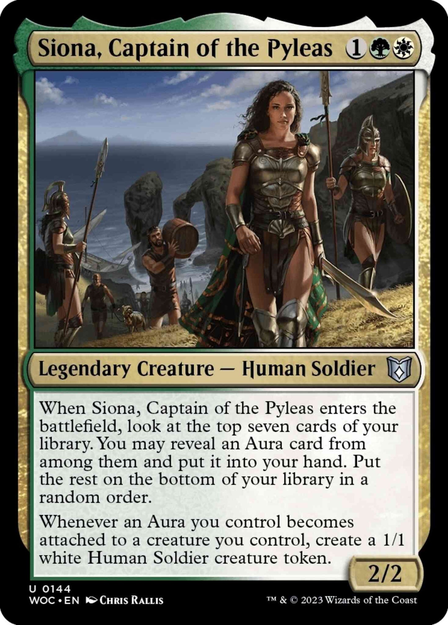 Siona, Captain of the Pyleas [144] [Wilds of Eldraine: Commander] [Non-Foil]