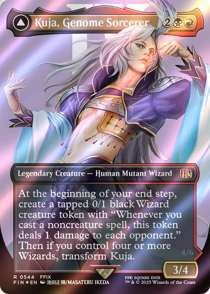 Kuja, Genome Sorcerer // Trance Kuja, Fate Defied [544] [Borderless] [Character] [FINAL FANTASY] [Surge Foil]