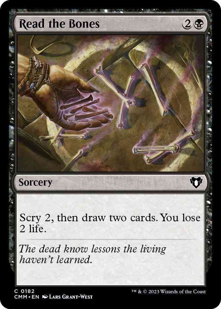 Read the Bones [182] [Commander Masters] [Non-Foil]
