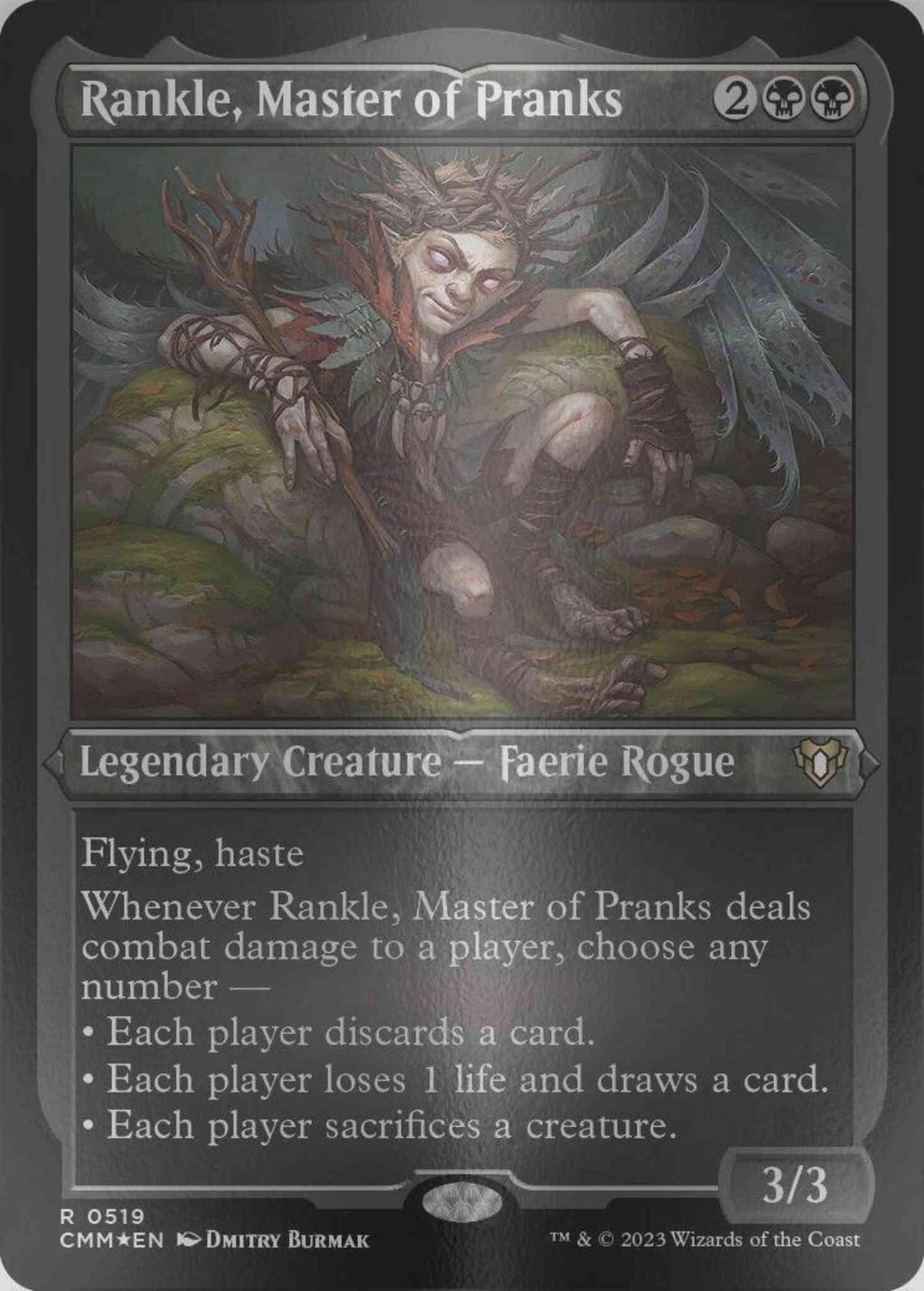 Rankle, Master of Pranks [519] [Commander Masters] [Etched Foil]