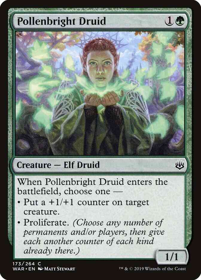 Pollenbright Druid [173] [War of the Spark] [Non-Foil]