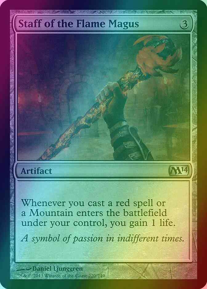 Staff of the Flame Magus [220] [Magic 2014] [Foil]
