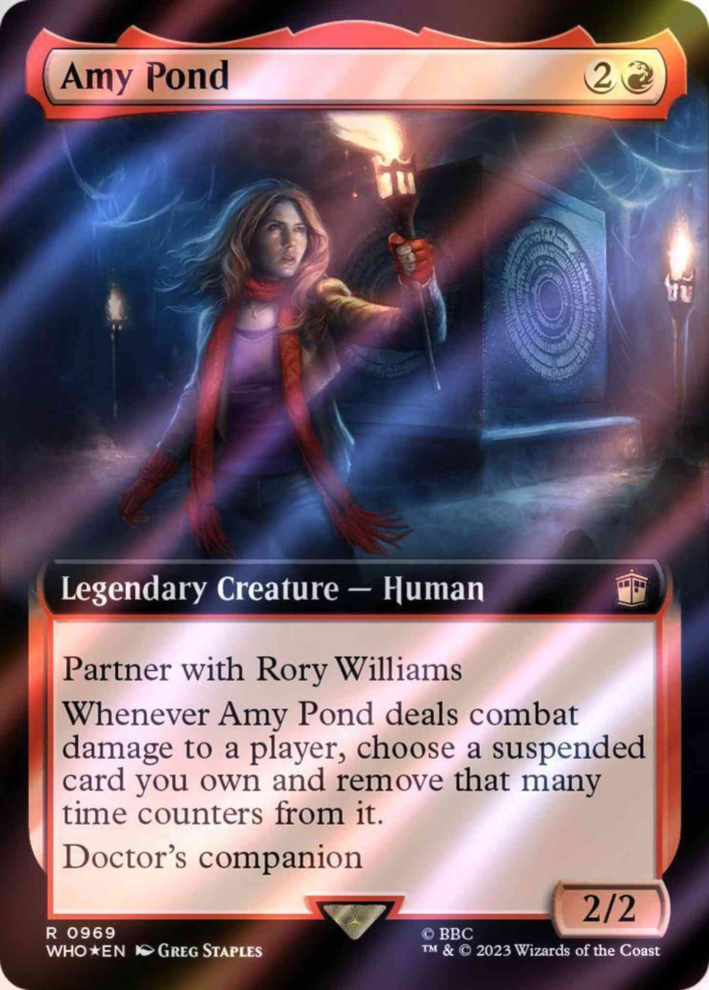 Amy Pond [969] [Extended Art] [Universes Beyond: Doctor Who] [Surge Foil]