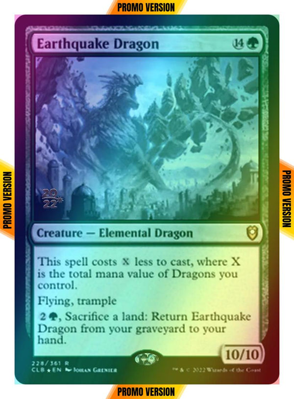 Earthquake Dragon [228s] [Prerelease] [Commander Legends: Battle for Baldur's Gate: Promos] [Foil]