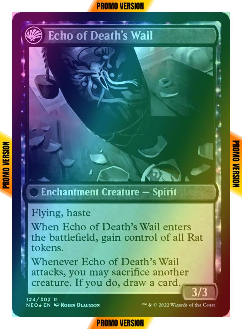 Tribute to Horobi // Echo of Death's Wail [Prerelease] [124s] [Kamigawa: Neon Dynasty: Promos] [Foil]