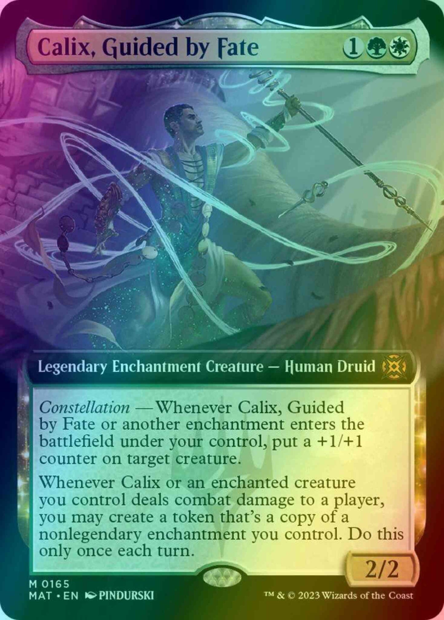 Calix, Guided by Fate [165] [Extended Art] [March of the Machine: The Aftermath] [Foil]