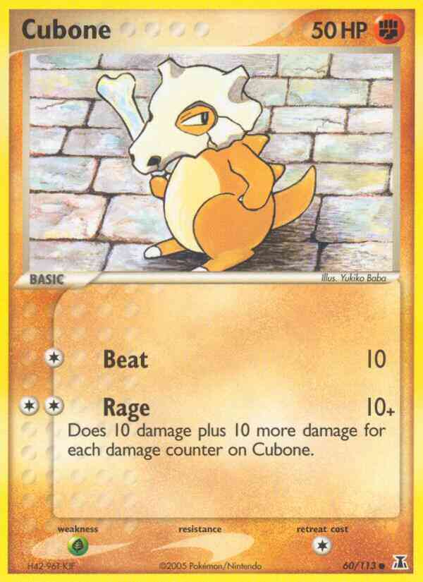 Cubone - 60/113 - Common [ex11-60] [Non-Holo]