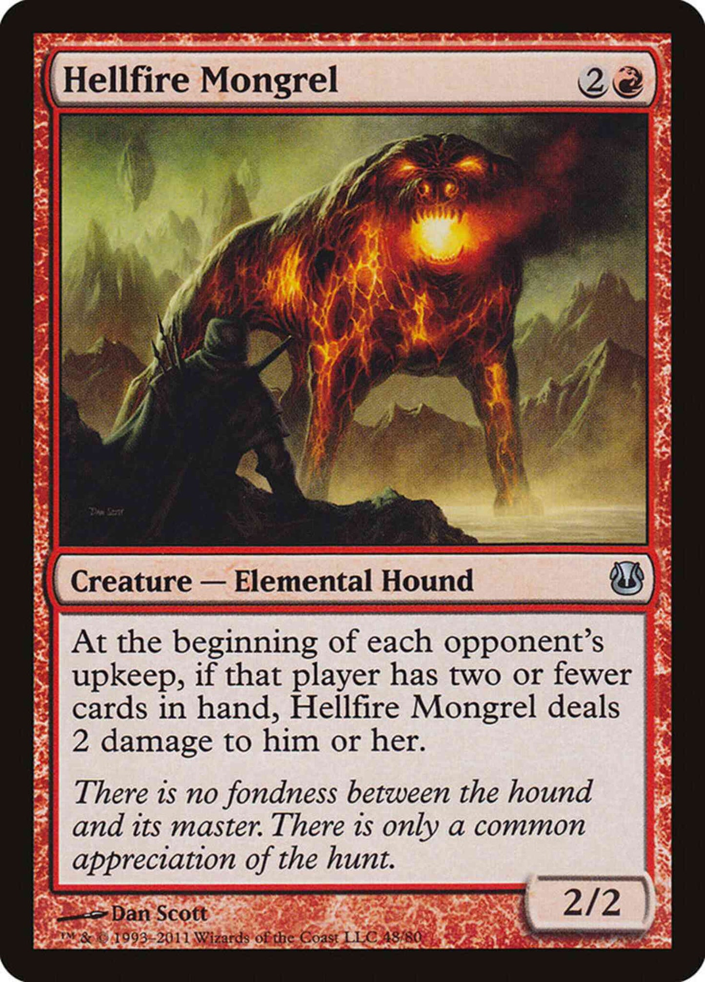 Hellfire Mongrel [48] [Duel Decks: Ajani vs. Nicol Bolas] [Non-Foil]
