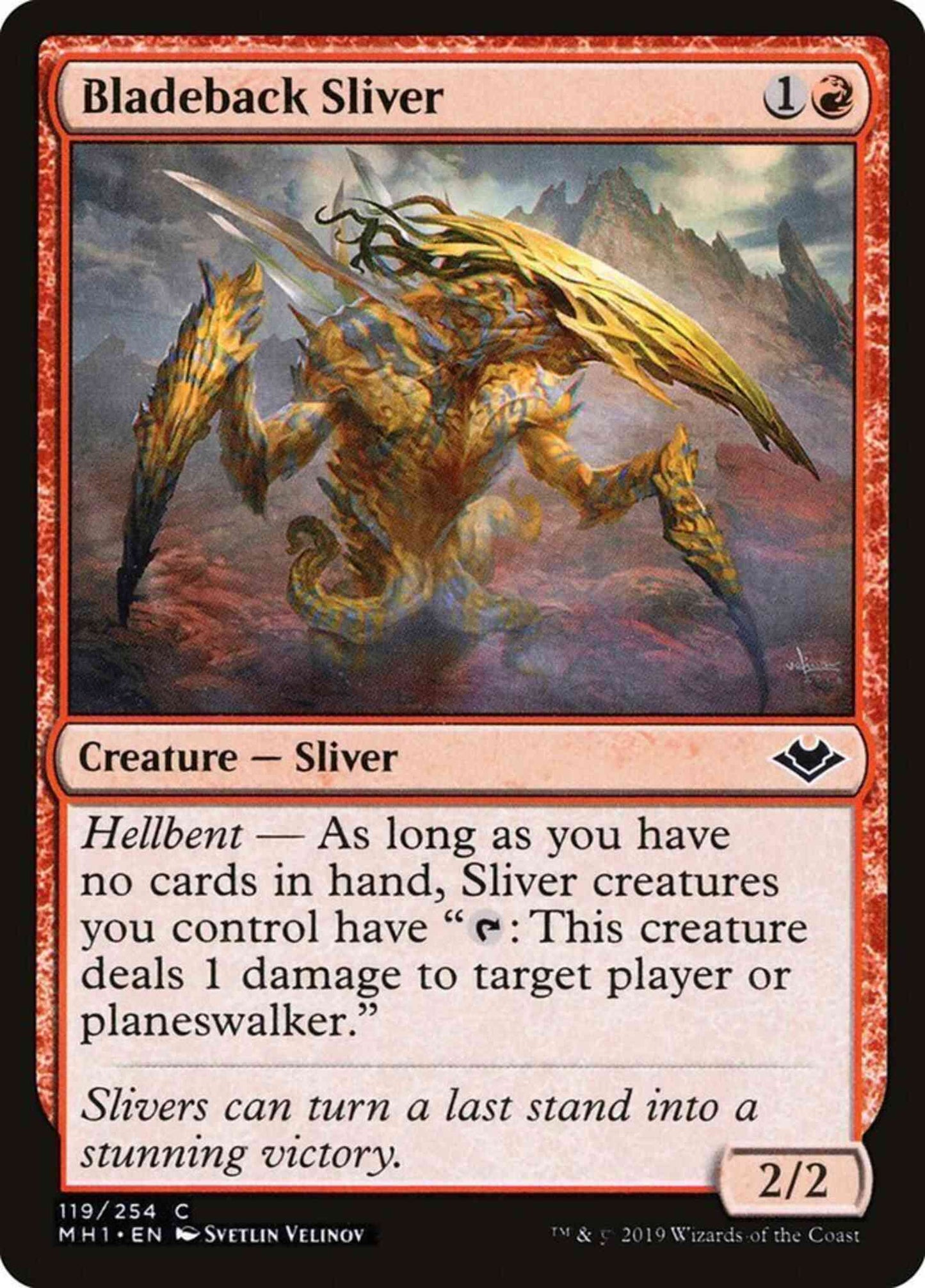 Bladeback Sliver [119] [Modern Horizons] [Non-Foil]
