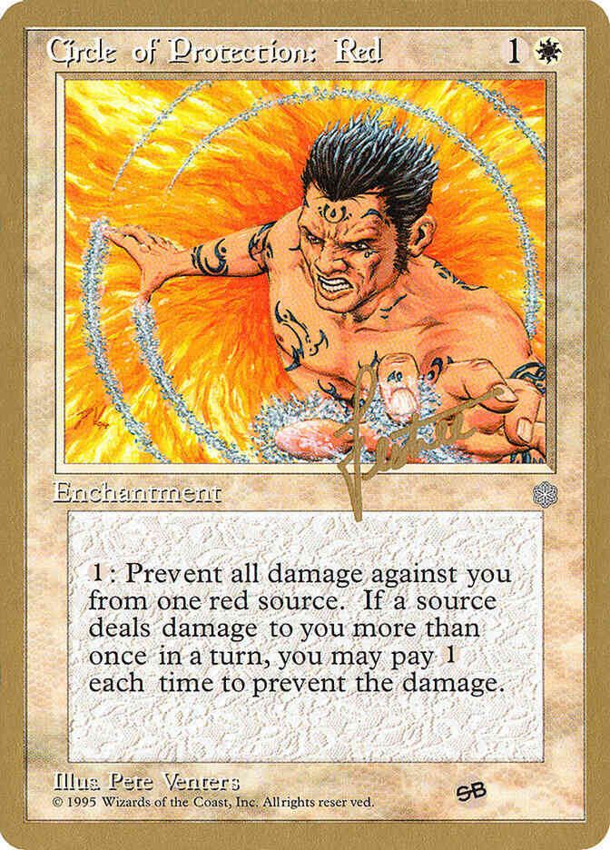 Circle of Protection: Red [bl15sb] [Bertrand Lestree] [Ice Age Set Symbol] [Pro Tour Collector Set] [Non-Foil]