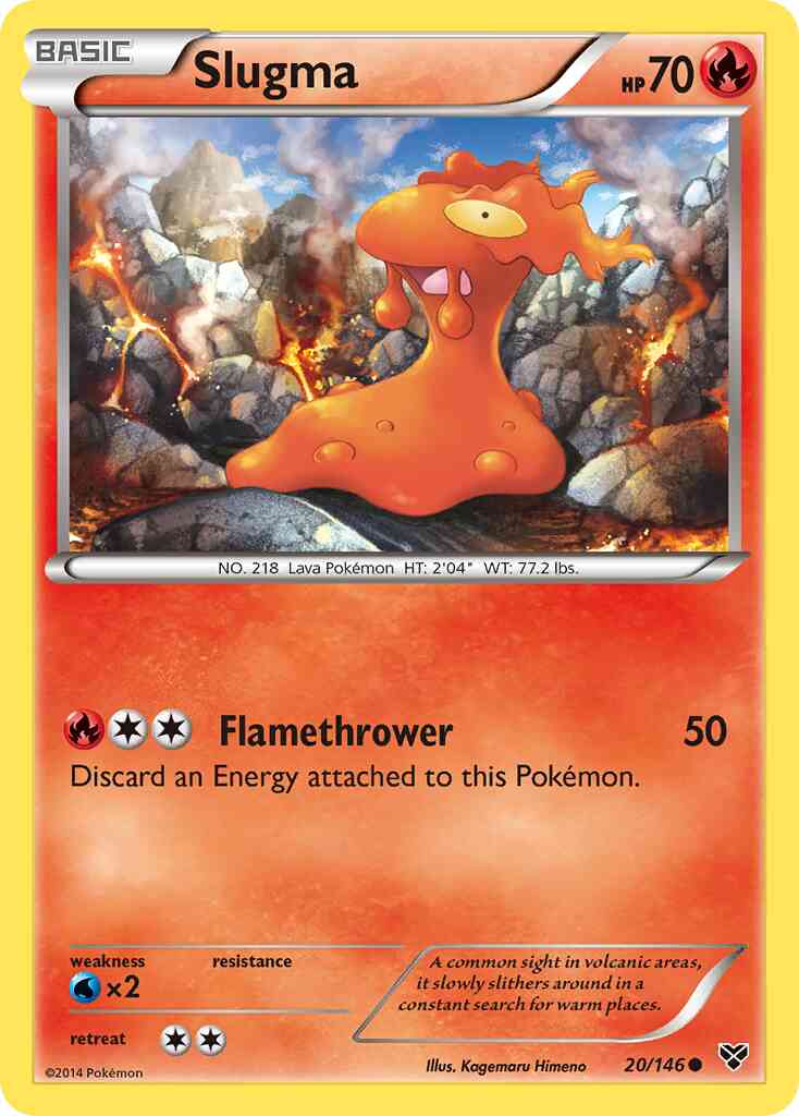 Slugma - 20/146 - Common [xy1-20] [Non-Holo]