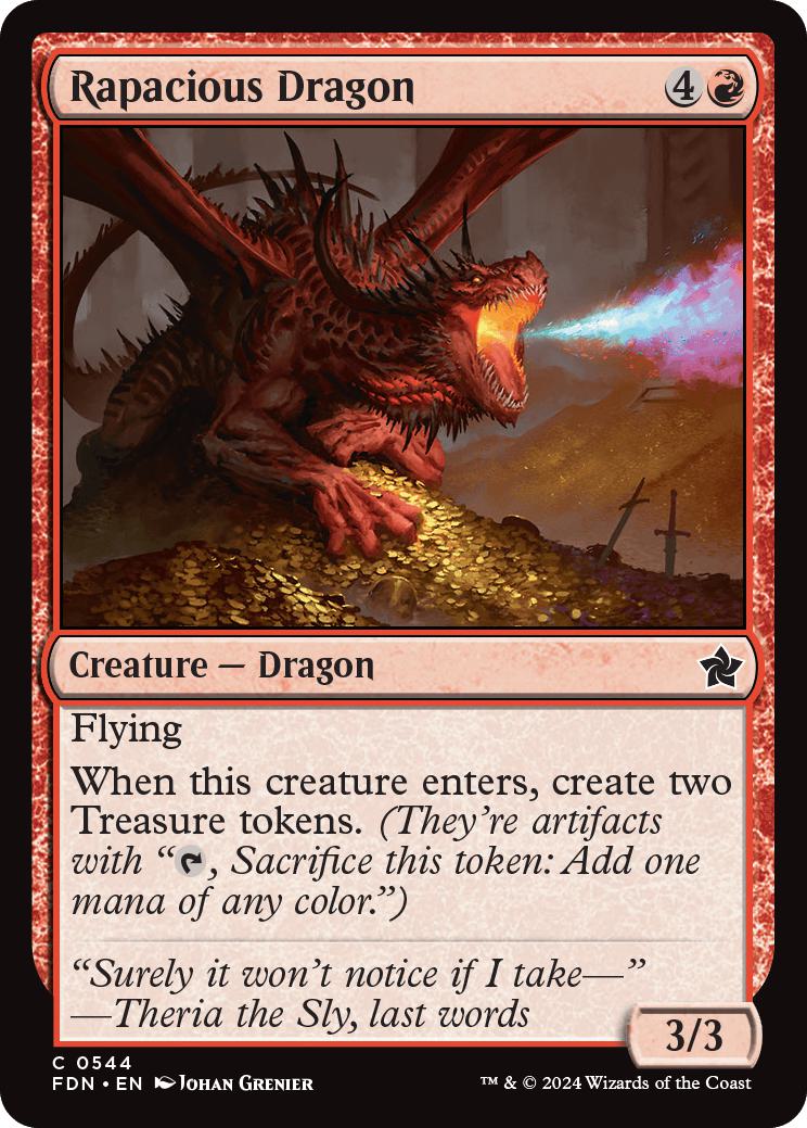 Rapacious Dragon [544] [Foundations] [Non-Foil]