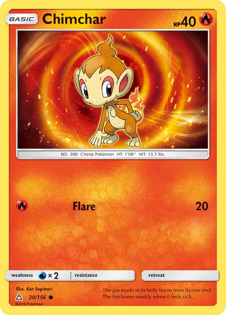 Chimchar - 20/156 - Common [sm5-20] [Non-Holo]