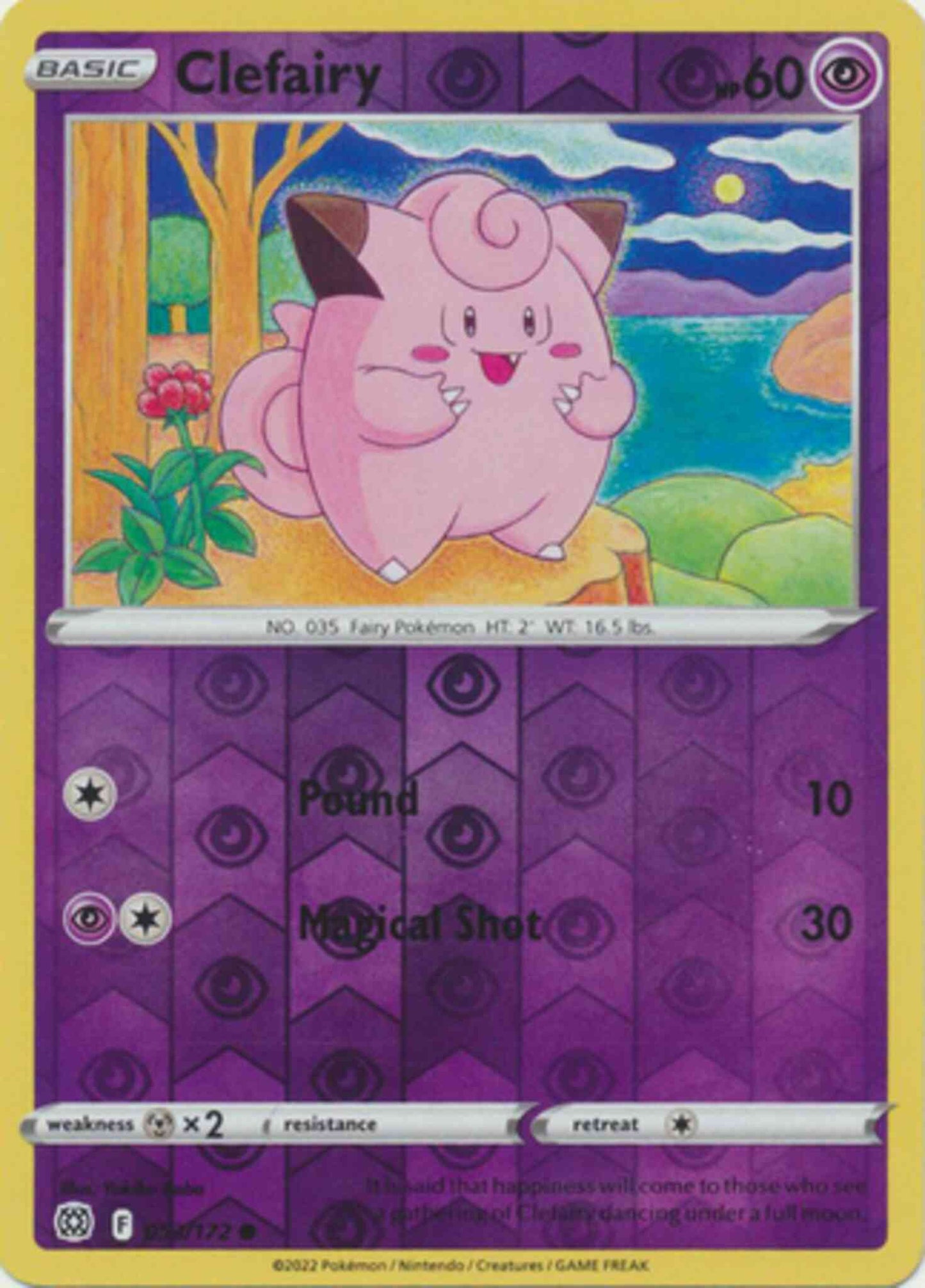 Clefairy - 053/172 - Common [swsh9-053] [Reverse Holo]