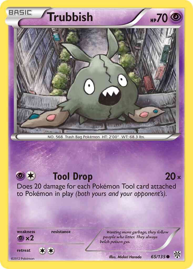 Trubbish - 65/135 - Common [bw8-65] [Reverse Holo]