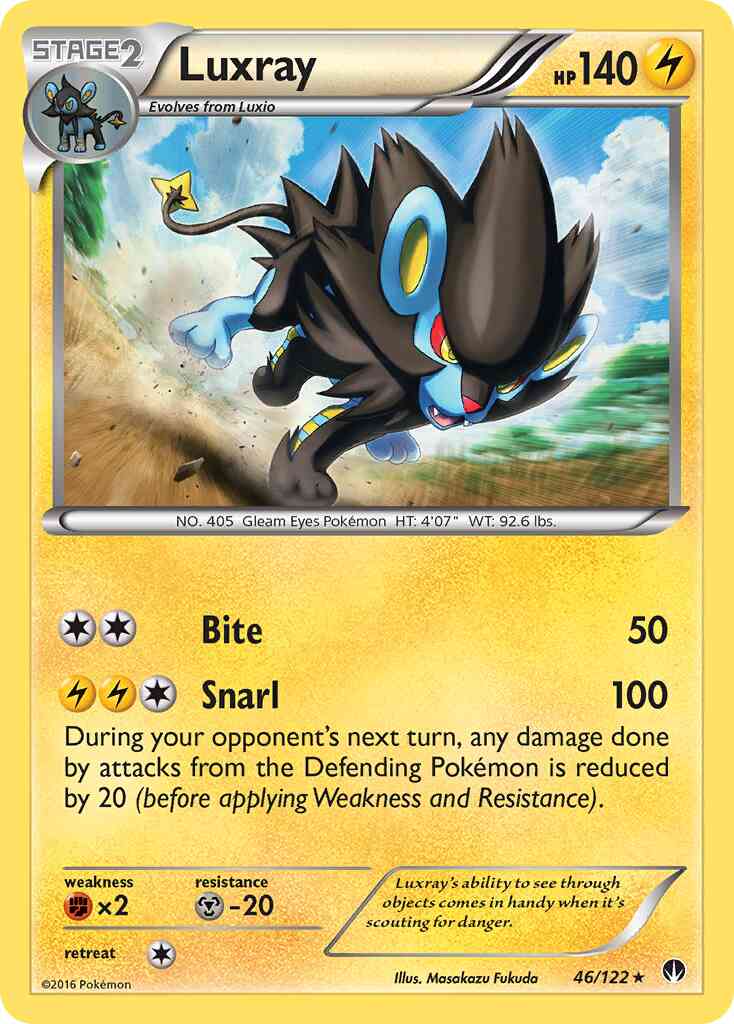 Luxray - 46/122 - Rare [xy9-46] [Reverse Holo]