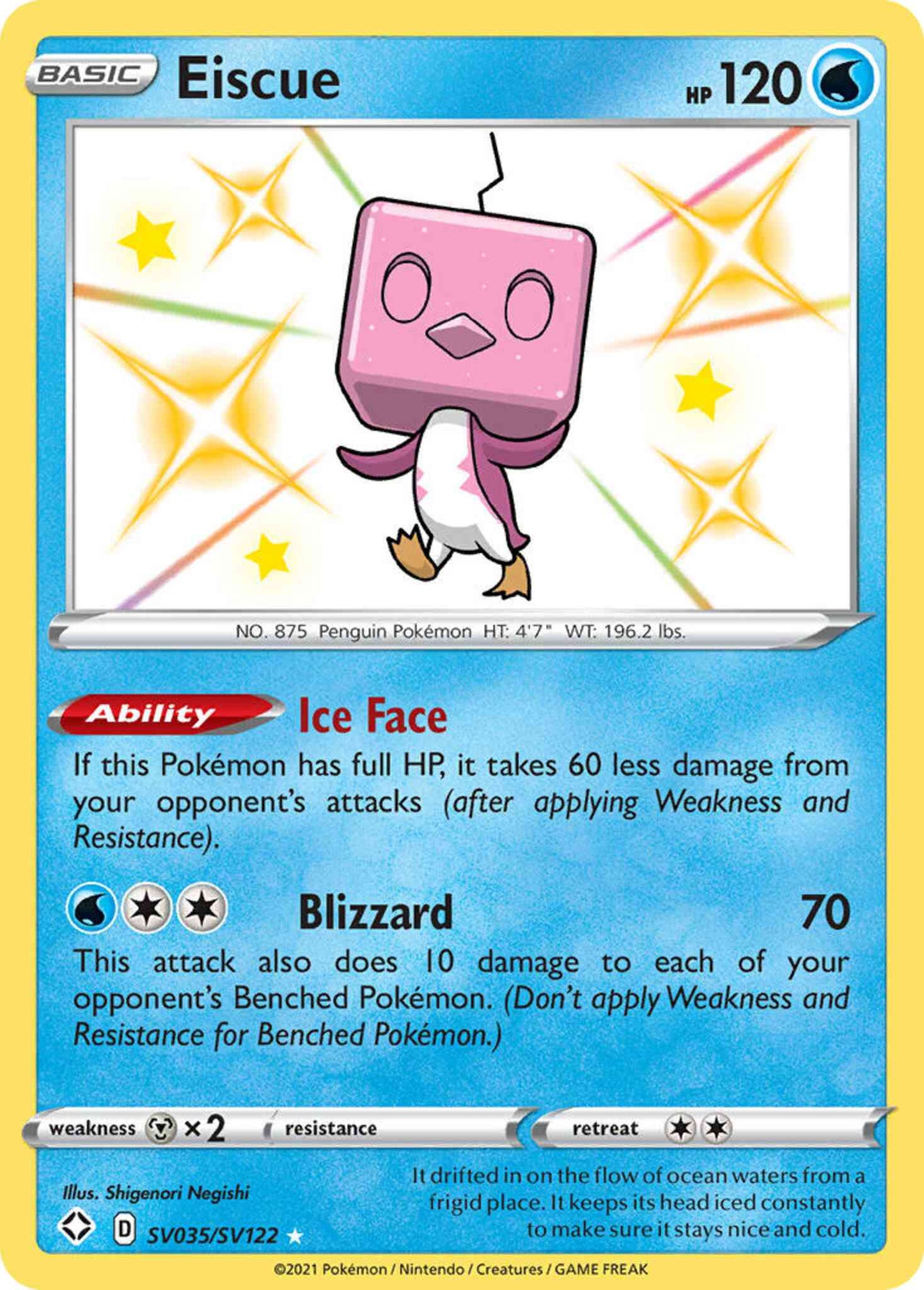 Eiscue - SV035/SV122 - Rare Shiny [swsh45sv-SV035] [Holo]
