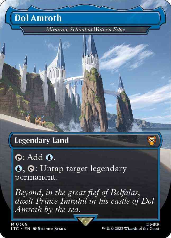 Dol Amroth - Minamo, School at Water's Edge [369] [Borderless] [Realms and Relics] [The Lord of the Rings: Tales of Middle-earth: Commander] [Non-Foil]