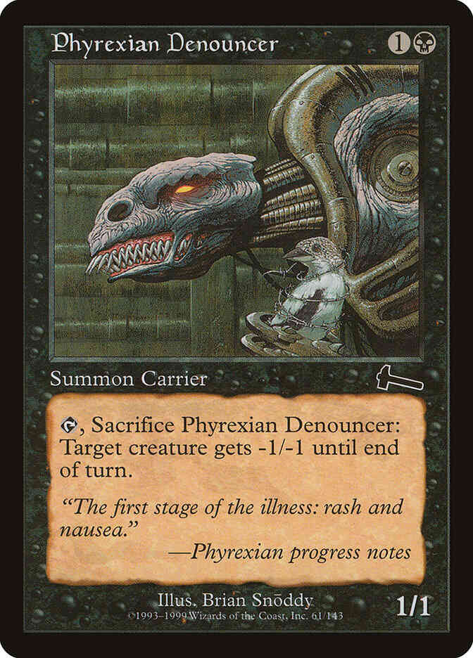 Phyrexian Denouncer [61] [Urza's Legacy] [Non-Foil]