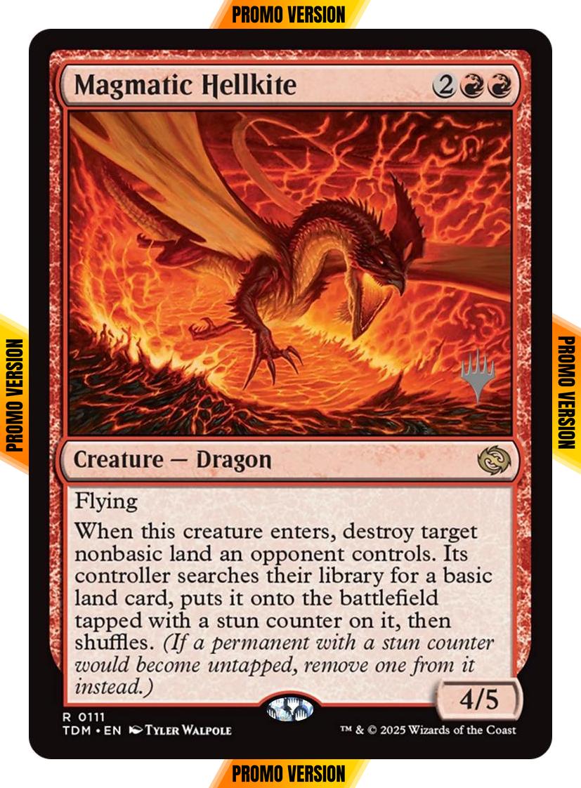 Magmatic Hellkite [111p] [Promo Pack] [Tarkir: Dragonstorm: Promos] [Non-Foil]