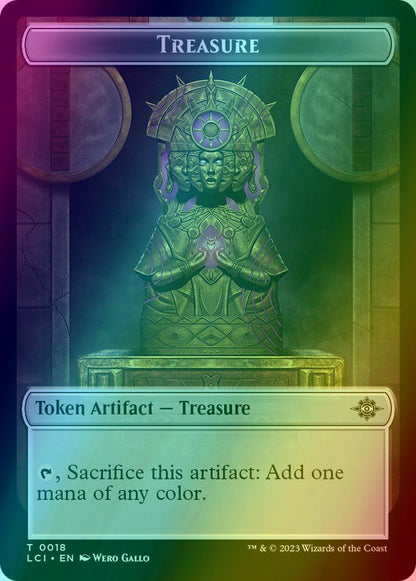 Merfolk Token (05) // Treasure Token (18) [The Lost Caverns of Ixalan: Tokens] [Foil]