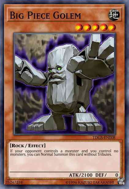 Big Piece Golem - TDGS-EN008 - Rare - 1st Edition