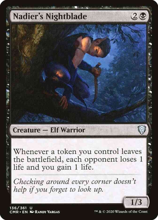 Nadier's Nightblade [136] [Commander Legends] [Non-Foil]