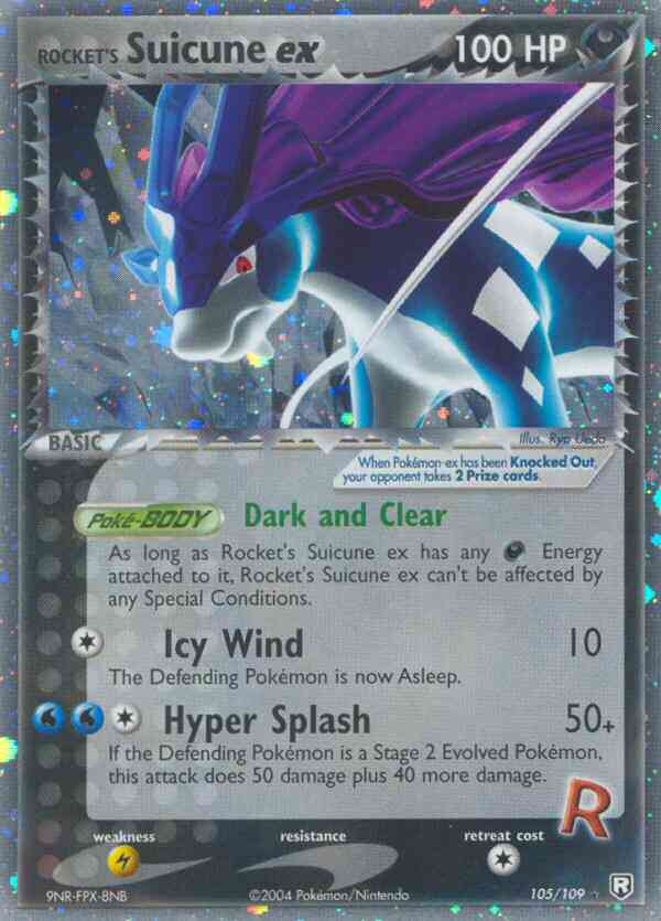 Rocket's Suicune ex - 105/109 - Rare Holo EX [ex7-105] [Ultra]