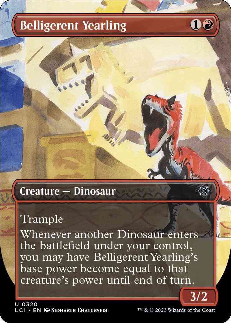 Belligerent Yearling [320] [Borderless] [The Lost Caverns of Ixalan] [Non-Foil]