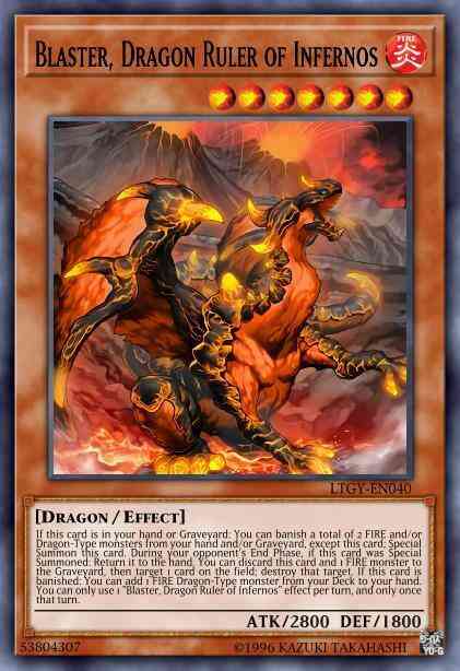 Blaster, Dragon Ruler of Infernos - LTGY-EN040 - Rare - 1st Edition