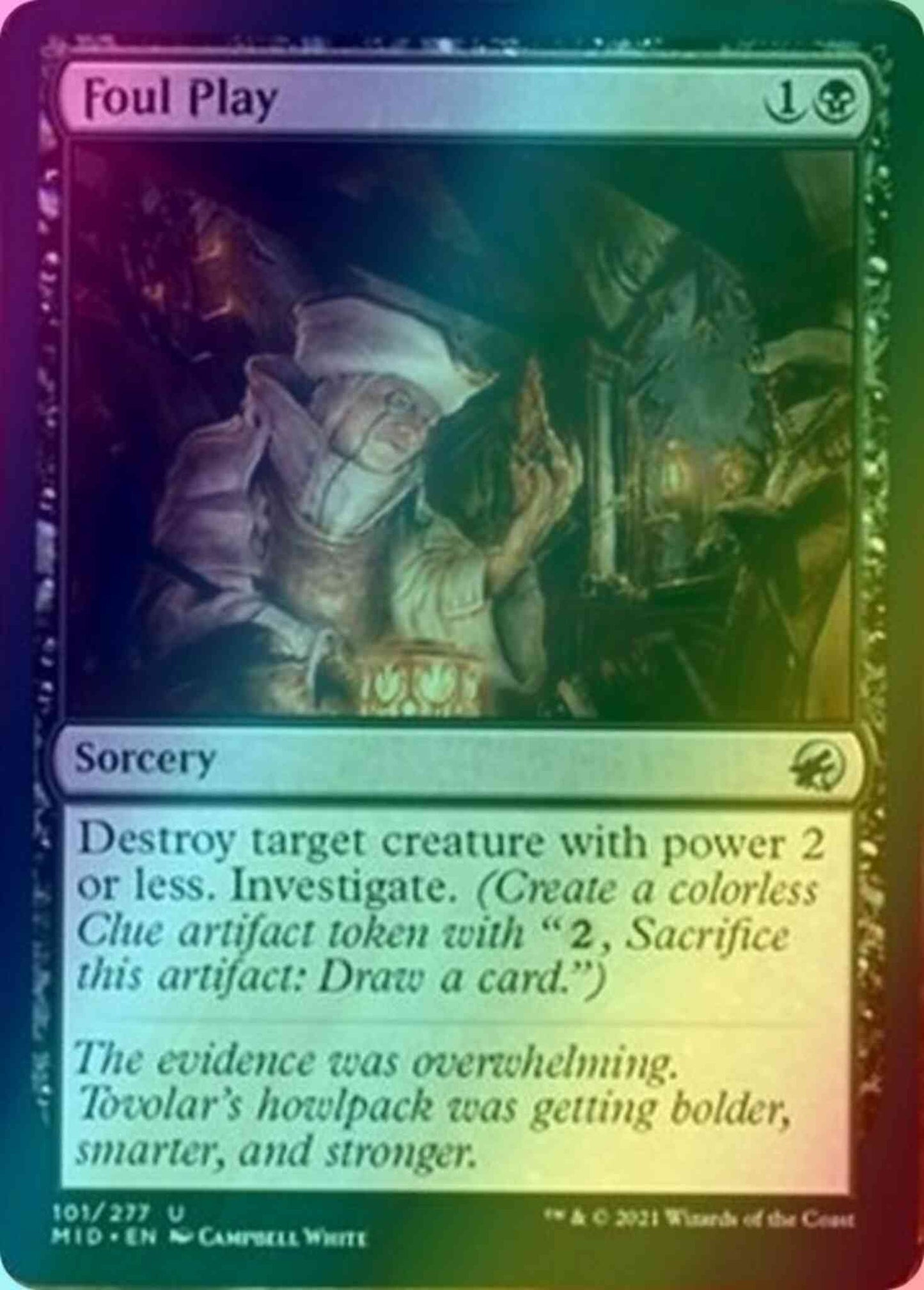 Foul Play [101] [Innistrad: Midnight Hunt] [Foil]