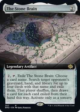 The Stone Brain [367] [Extended Art] [The Brothers' War] [Non-Foil]