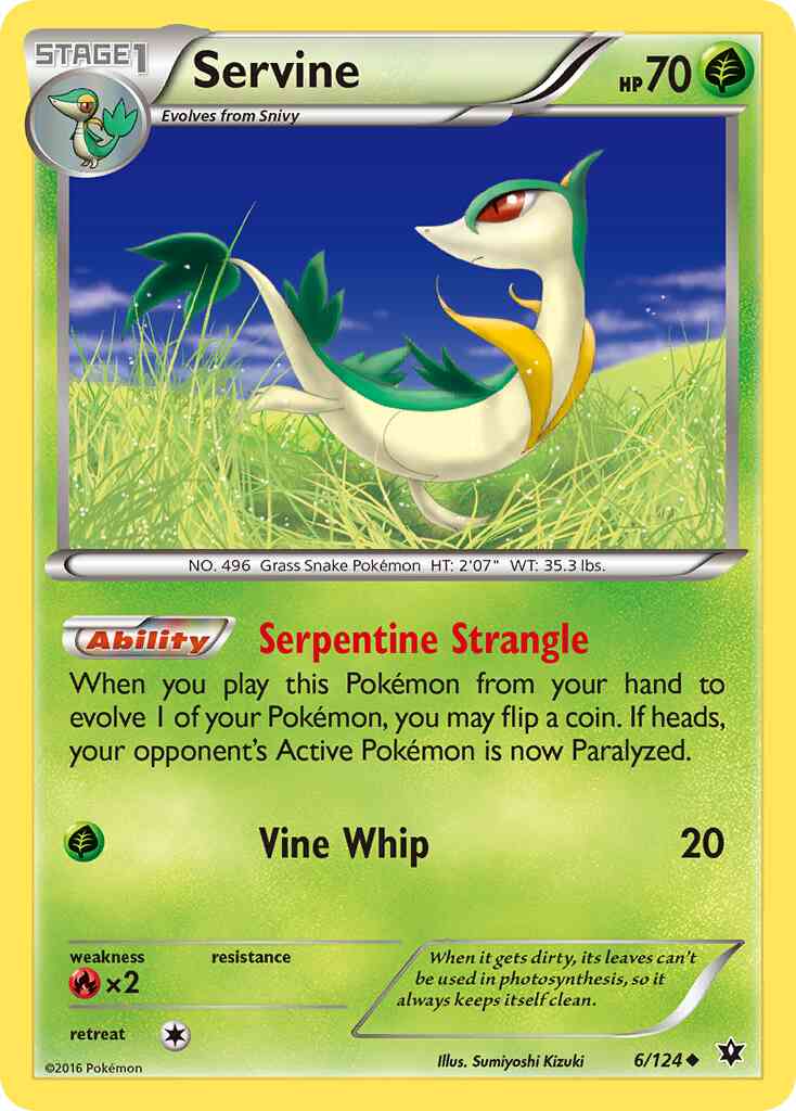 Servine - 6/124 - Uncommon [xy10-6] [Non-Holo]