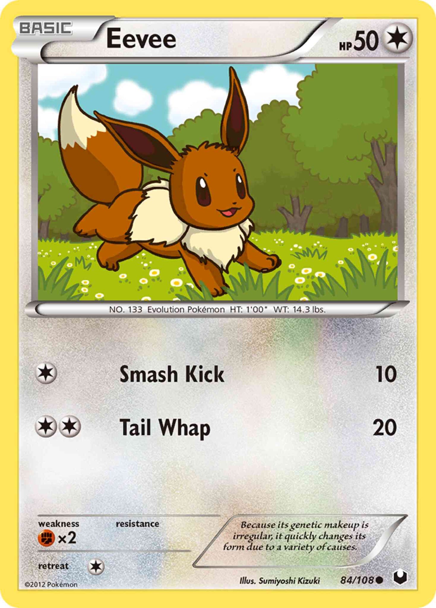 Eevee - 84/108 - Common [bw5-84] [Reverse Holo]