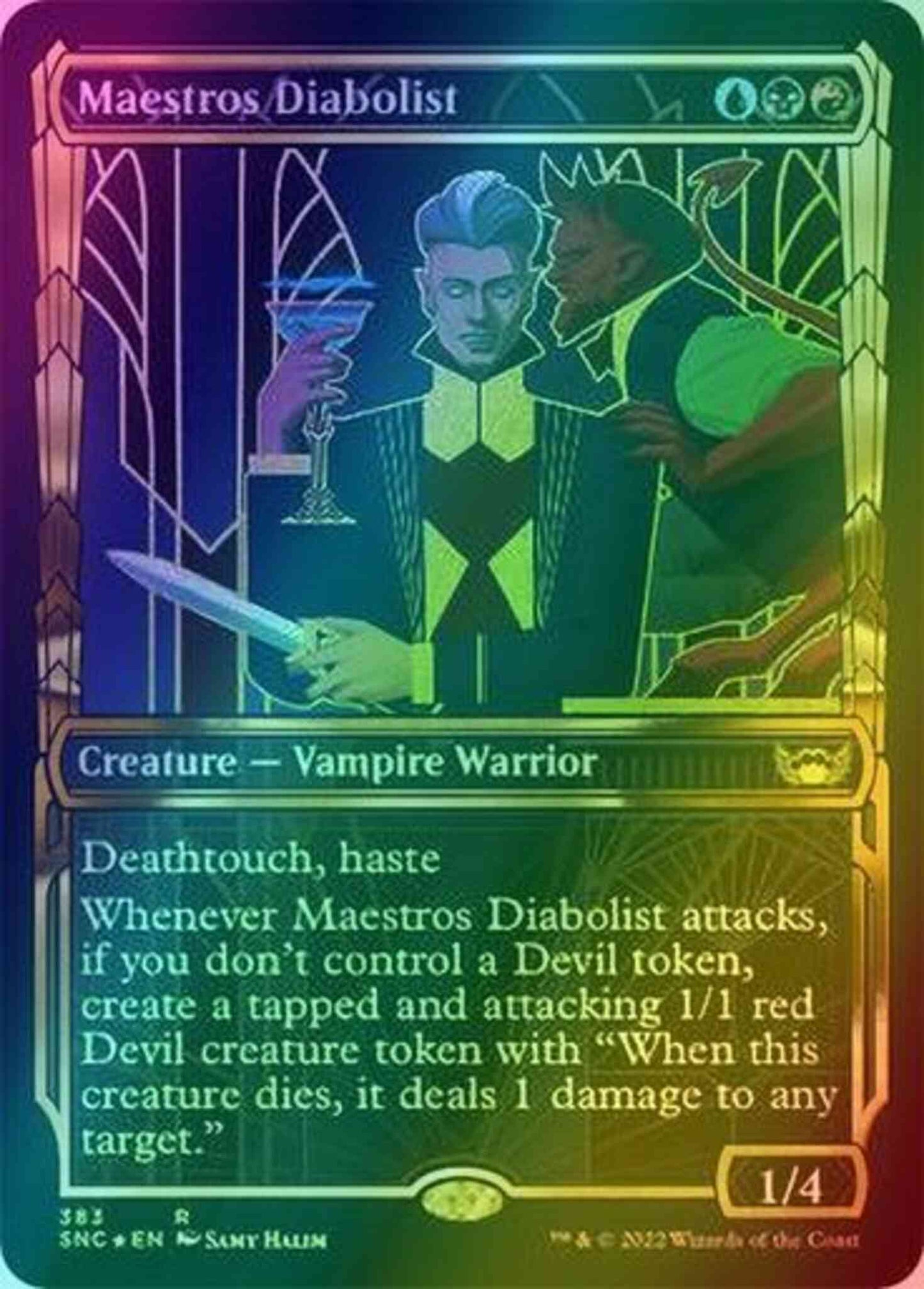 Maestros Diabolist [383] [Golden Age Showcase] [Streets of New Capenna] [Gilded Foil]